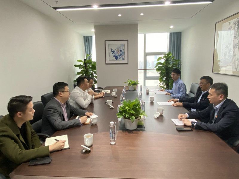 李茶根带队走访进出口银行